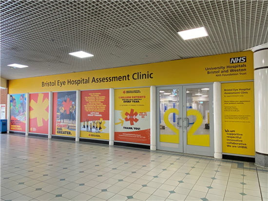 The front of Bristol Eye Hospital Assessment Service 