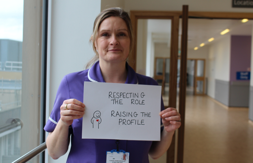 Natasha Rolls, stoma care specialist nurse