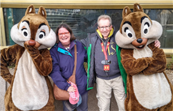 Sue and Graham Bloomfield in Disneyland Paris in 2019