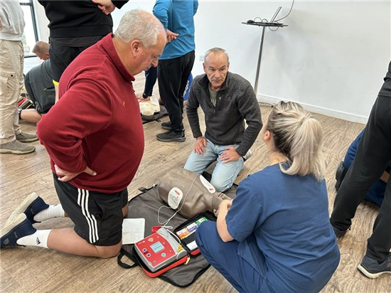 UHBW CPR session with Bristol City Walking Football Club 2