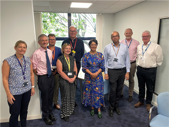 UHBW medical teams met with NHSE Medical Directors before a tour 