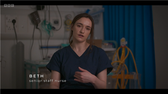 UHBW Nurse Bethany Pitt on BBC Casualty